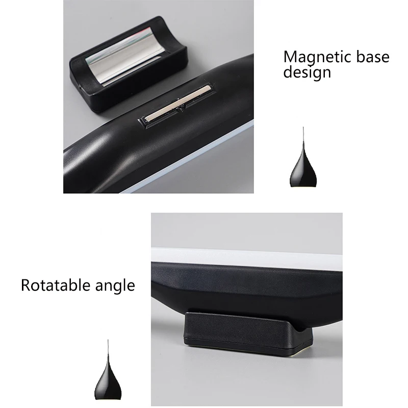 Lampada da parete a specchio per trucco a LED lampada da parete a 5V USB da tavolo lampade da parete da tavolo interruttore a sfioramento 1800mah luce per trucco appeso magnetico