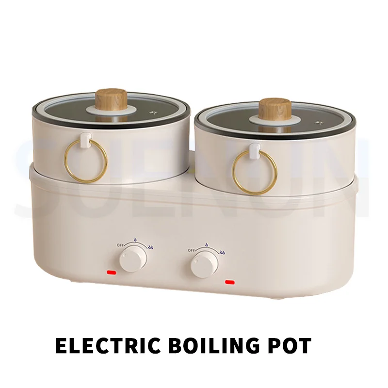 Electric Hot Pot Split -Shaped Electric Cooker Frying All -in -one Cooking Pot Multifunctional Electric Boiled Pot