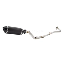 For Suzuki DR 125 2008 2009 2010 to 2015 DR125SM DR125 DR 125 SM Escape Slip-on Motorcycle Exhaust Muffler With Header Link Pipe