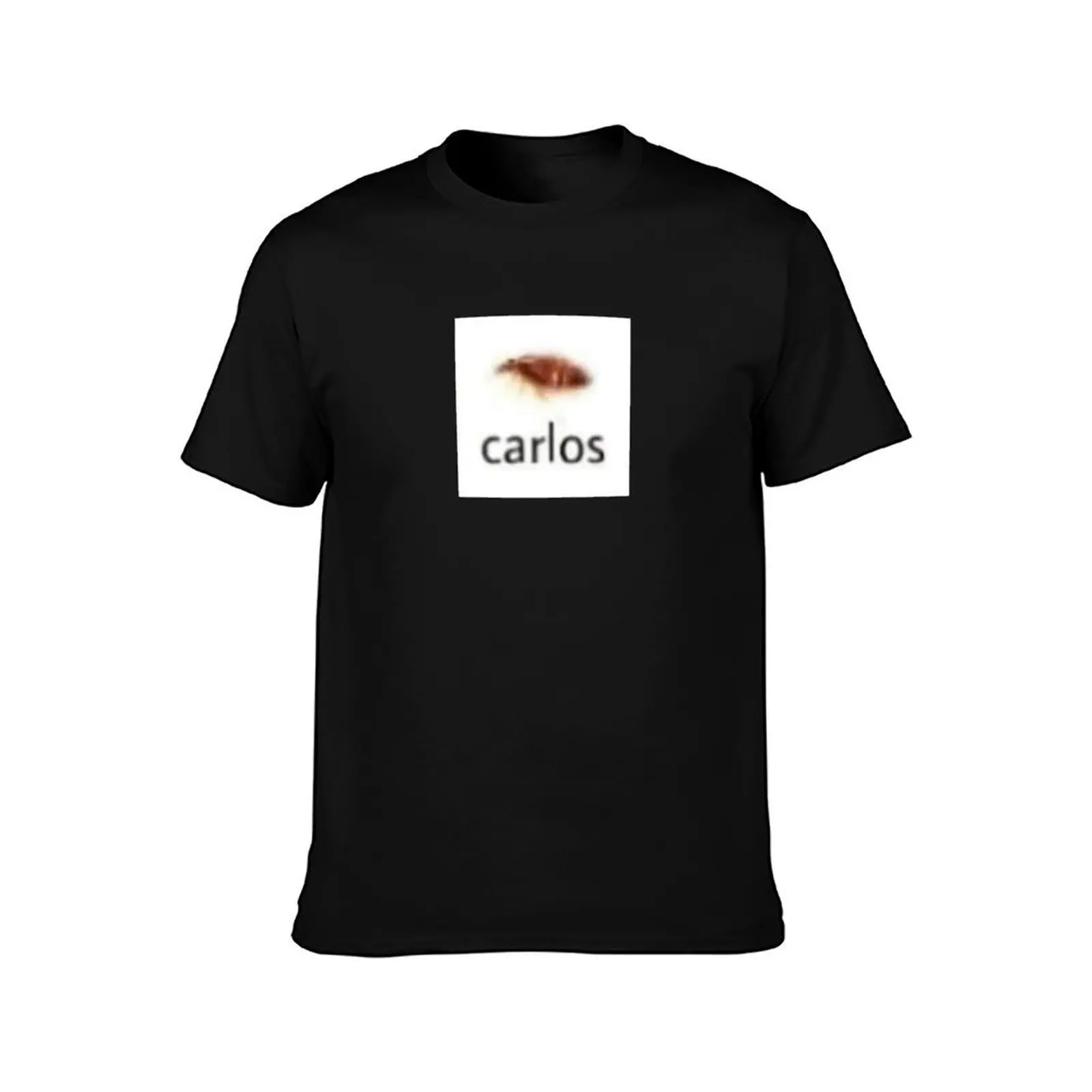 Carlos the Cockroach T-Shirt, Summer Casual Cotton Tee, Oversized Streetwear Tops, Vintage Graphic Print, Loose Fit Short Sleeve