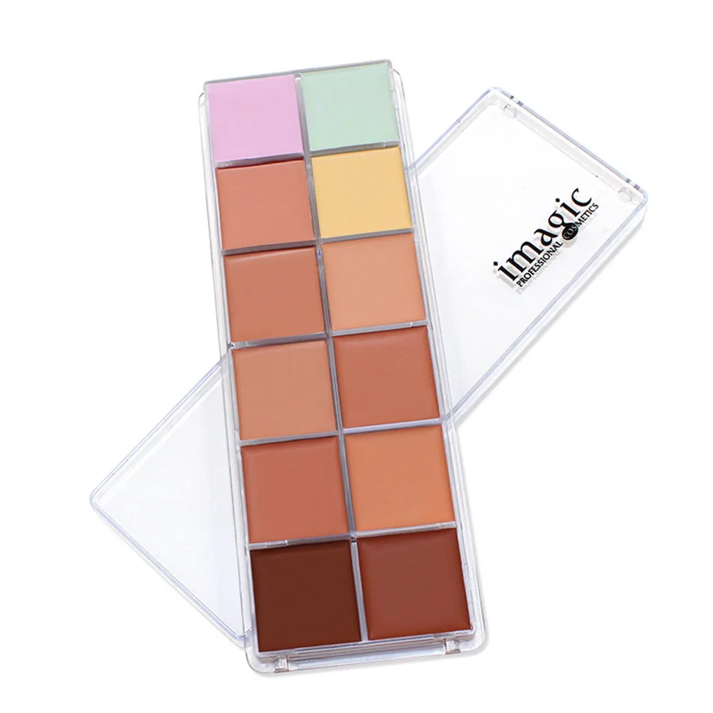 Corrector profesional de 12 colores, crema cosmética que resalta el maquillaje, base de contorno, corrector corrector de Color de camuflaje