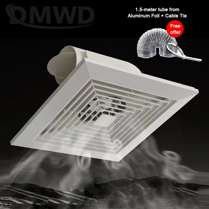 6" 8 Zoll Deckenmontierter Belüftungs-Abluftventilator für Küche und Badezimmer, integriertes Design, Luftstromventilator, Abluftrohrkanalventilatoren