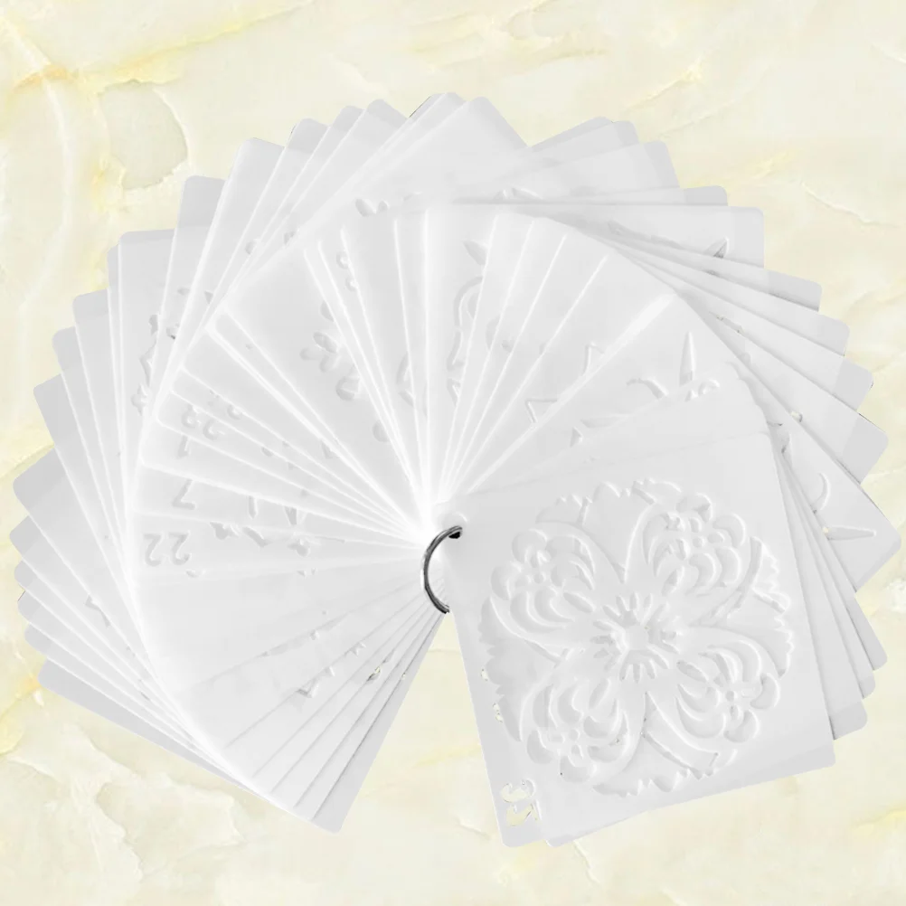 36 Pcs Leaves Stencil DIY Stencils Drawing Small Animals Hollow Painting Templates