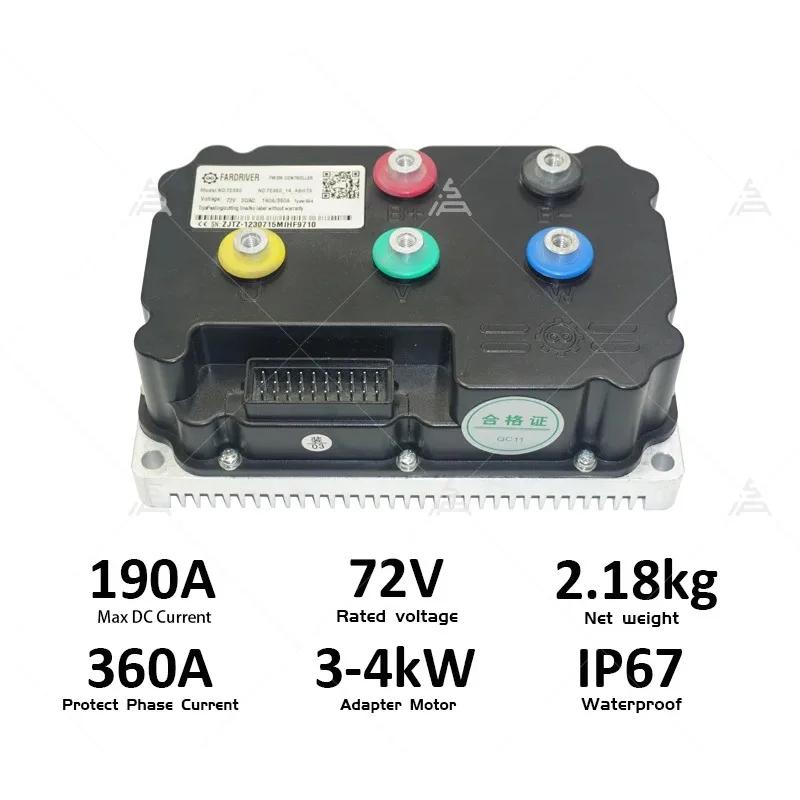 Qs Motor 2000W 120 منتصف محرك دراجة كهربائية طقم محرك مع حزام/دش/محول 72 فولت 70 كم/ساعة حالة جديدة Nd72360 Fardriver