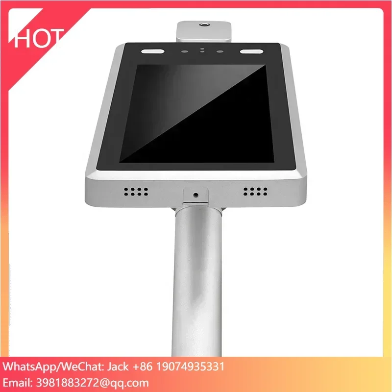 Human Body Temperature 3d Facial Recognition Camera Barrier Touchless Biometric Non Contact Time Attendance Access Controller
