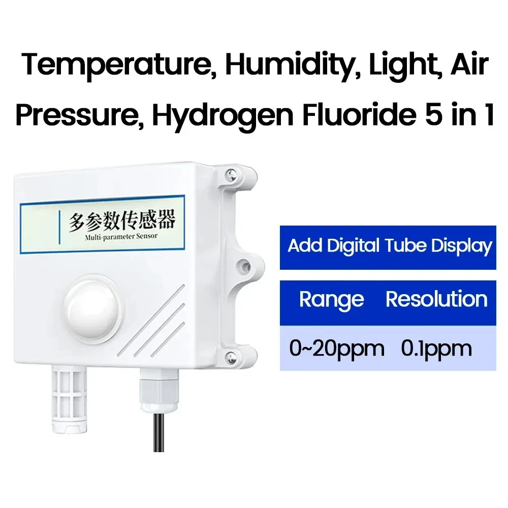 HF Sensor Module RS485 Industrial Hydrofluoric Acid Toxic Gas Concentration Detection Transmitter Real-Time Monitor 20PPM