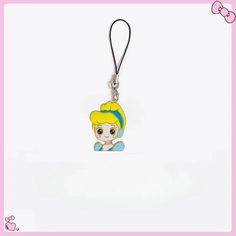 Elsa Anna Belle princess cartoon cute animation peripheral personalized mobile phone pendant creative key anti-lost pendant gift