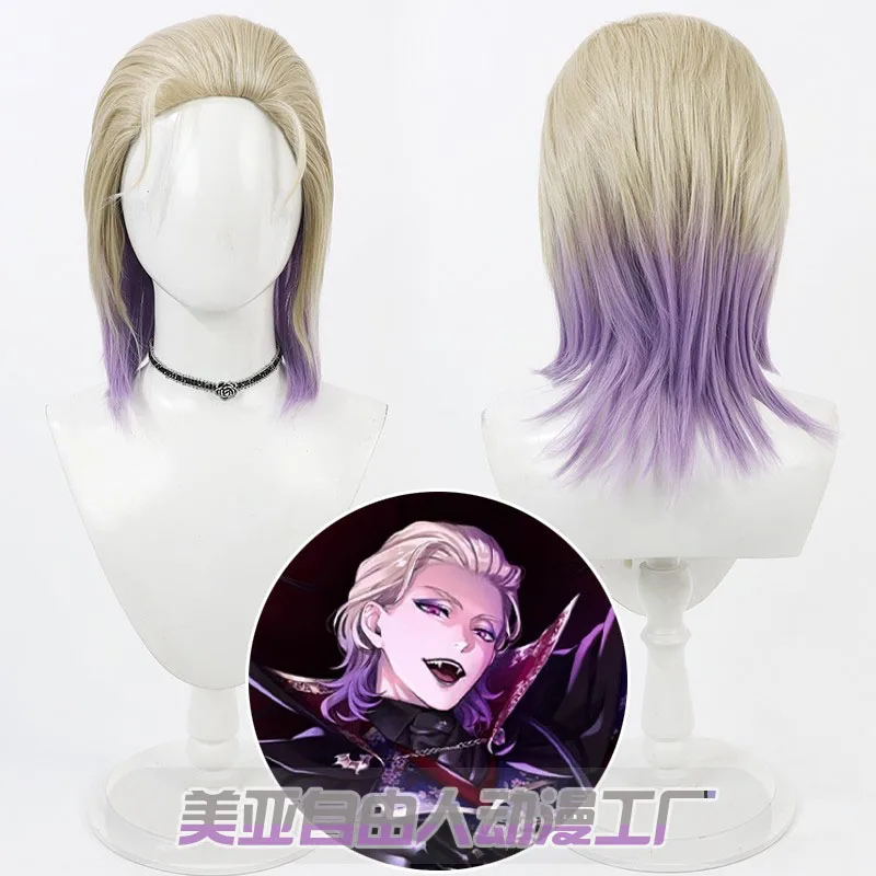 

Game Twisted Wonderland Vil Schoenheit Cosplay Wig Crown Snow White Queen Light Purple Braids Synthetic Hair Wig