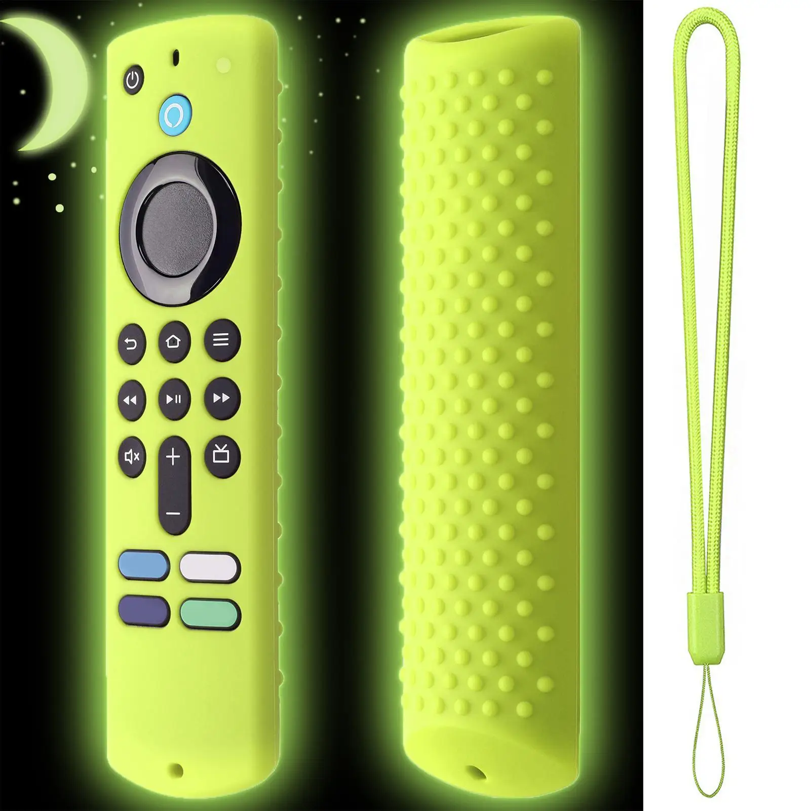 For All-new Amazons Fire TV Stick 4K Remote Control Silicone Cover Case Anti-drop Dustproof Shockproof Skin Sleeve Anti-fall view 5