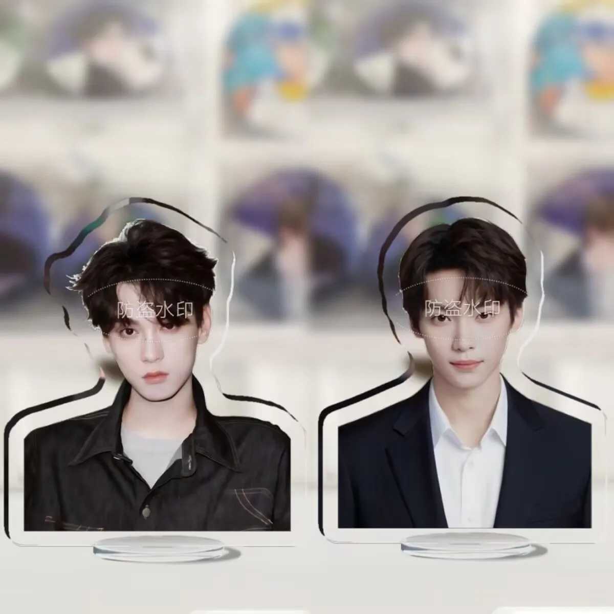 "Reverse Love 'Tian Xu Ning Zi Yu Zhan Xuan Liu Xuan Cheng'Q 버전 주변 장치 귀여운 스탠딩 사인 데스크탑 홈 장식 선물.