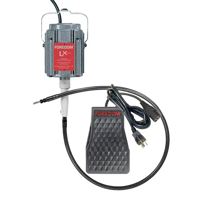 Подвесной двигатель Foredom M.LX-TXR с ножным управлением, 230 В, высокий крутящий момент, низкая скорость для резьбы по воску ювелирных изделий