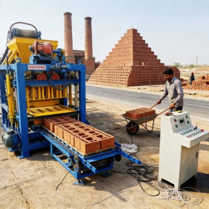 Hot Sale High Efficiency Red Clay Brick Making Machine Interlock Block with Motor Engine Core Components Directly China Factory