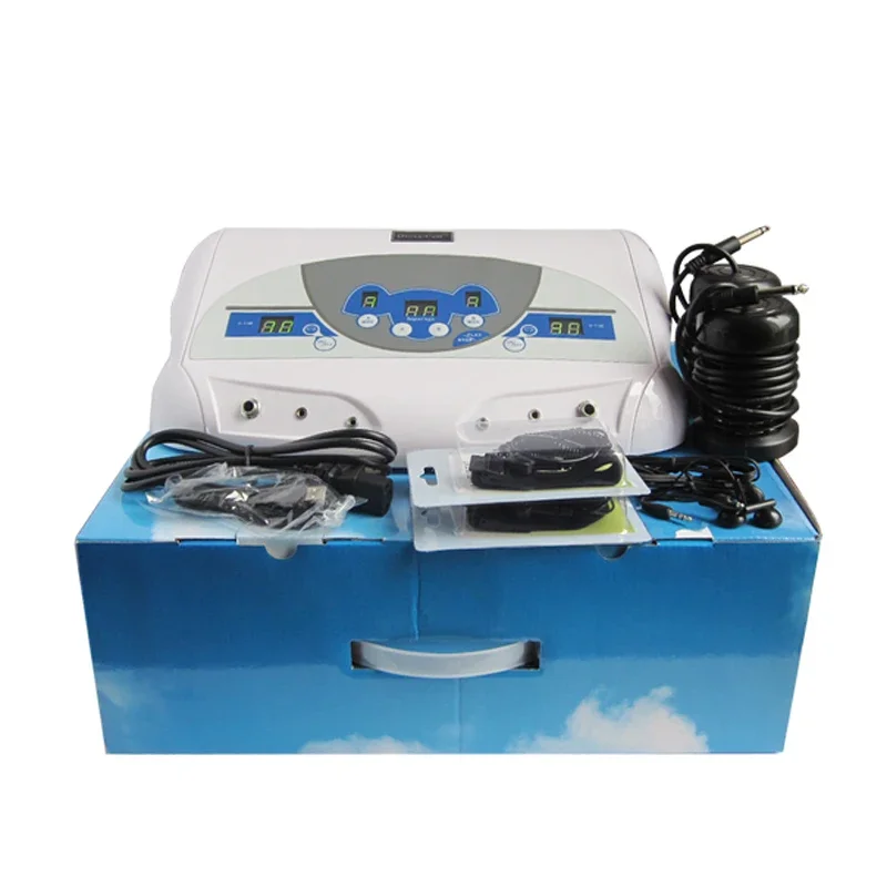 Dual Ionic Cleanse Detox Foot Spa Hydrogen Machine Detox Machine Cell Machine Aqua Foot Bath with Far Infrared Heating Belts