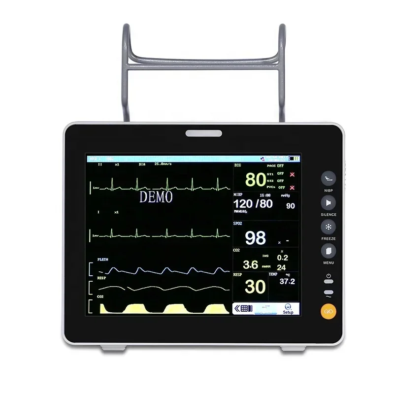 8-Inch 5 Para Medical Hospital Multi Parameter Patient Monitor Portable Vital Signs Monitoring Machine for Human or Animal Use