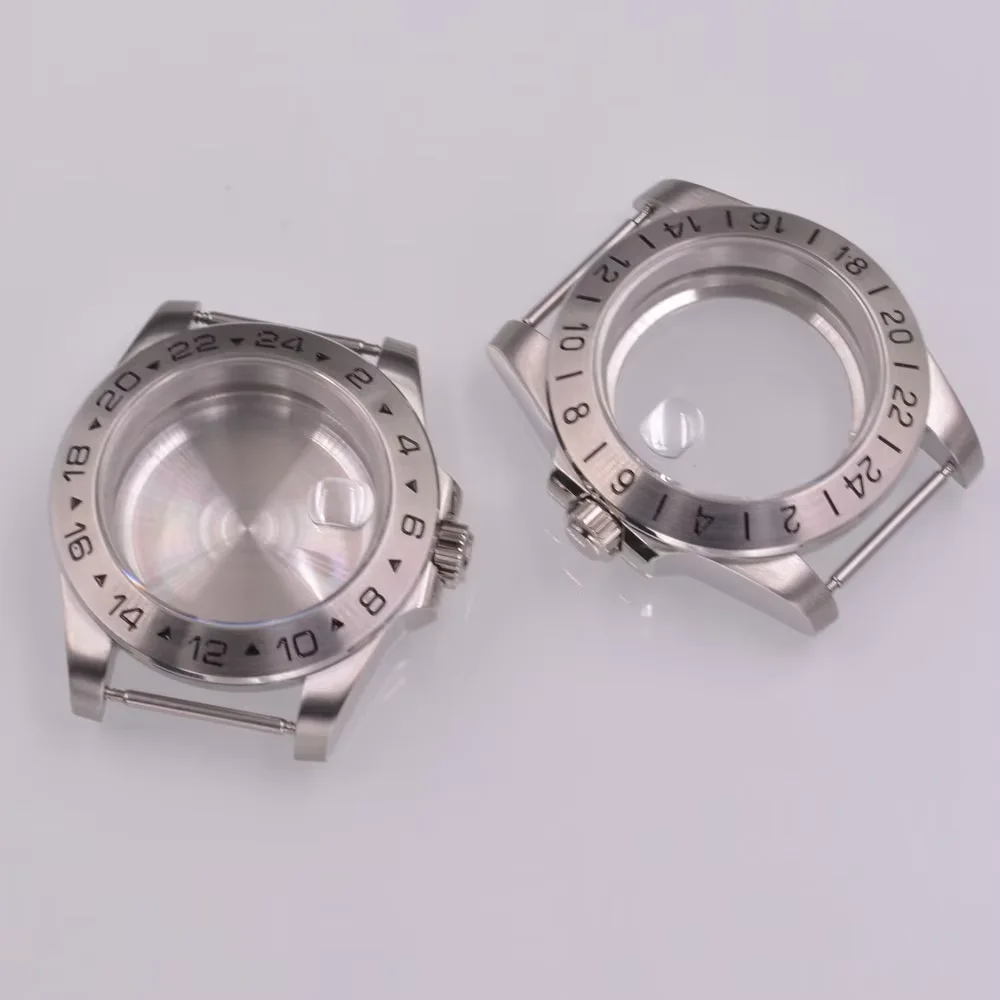 40mm watch case sapphire glass Fit NH35 NH36 PT5000 ETA2824 ST2130 movement Watch case