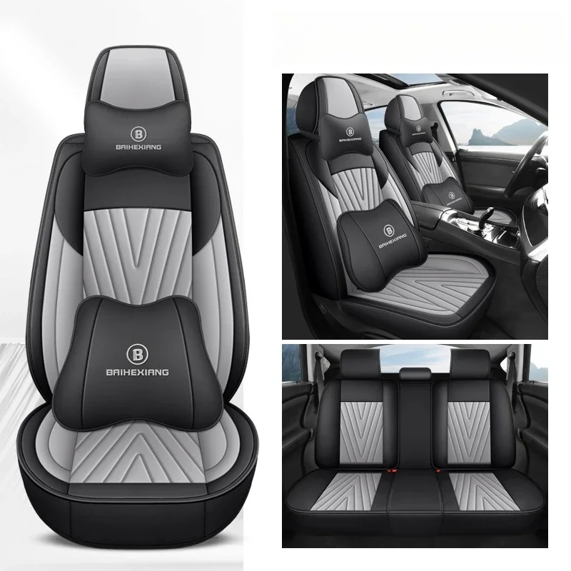 العالمي التغطية الكاملة غطاء مقعد السيارة لشركة فولكس فاجن جولف باسات B5 B6 B7 B8 CC تيجوان طوارق طوارق T-ROC بولو جيتا اكسسوارات السيارات #3