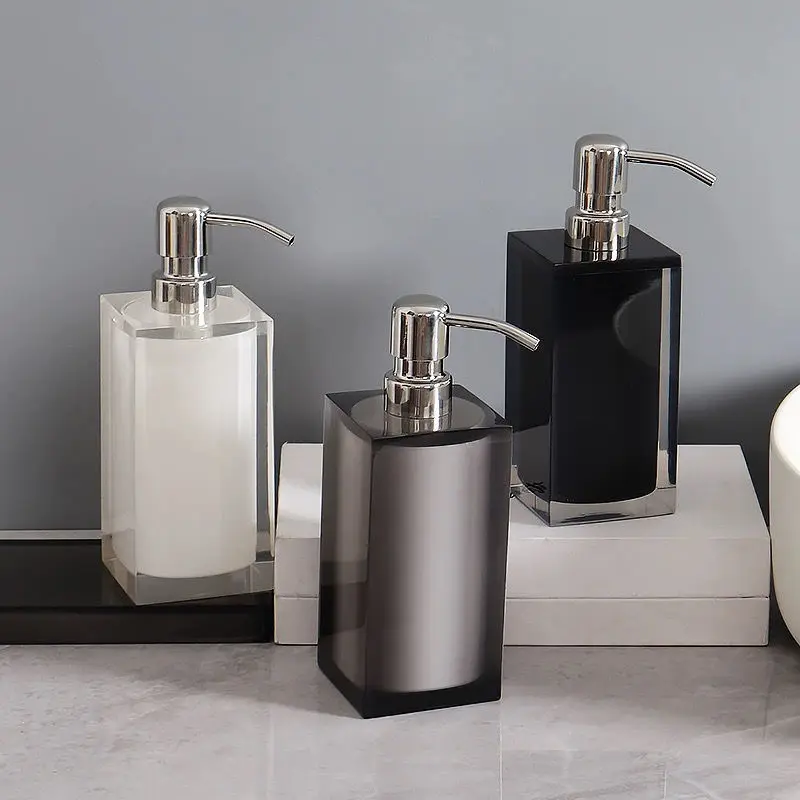 High-grade Resin Lotion Bottle Aromatherapy Diffuser with Tray Bathroom Shampoo Body Wash Organizer Bottle Bathroom Accessories