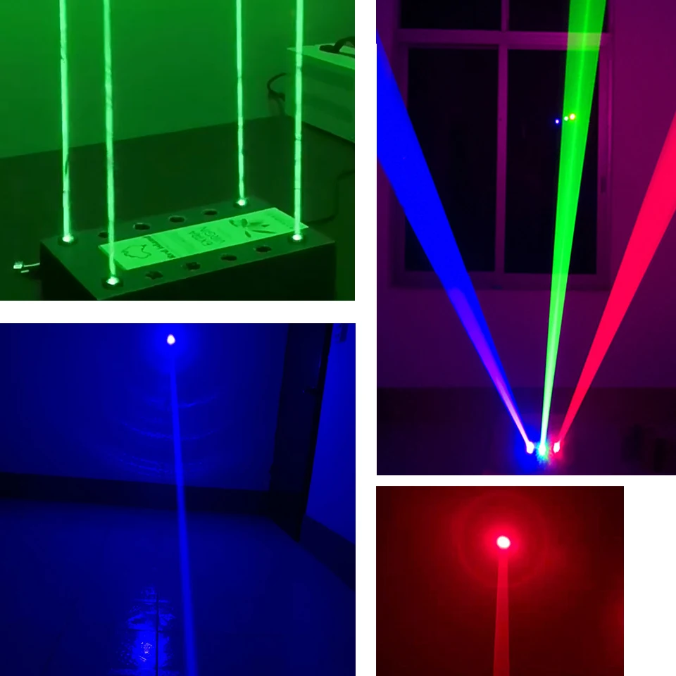 650nm 532nm 450nm Green Red Blue Fat Dot Thick Beam 50mW 100mW Laser Module Bar Halloween Stage Lighting