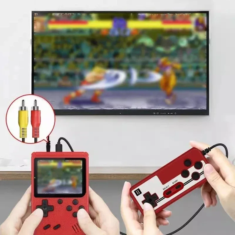 400 IN 1 Portable Retro Game Console Handheld Game Console Players 3.0 Inch LCD Sreen Two Player Remoter Controller Support TV