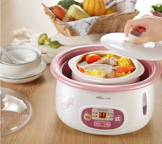 Trung Quốc Quảng Đông Gấu DDZ-118TA Điện Điện Hầm Cốc Gốm Sứ Trắng Tự Nhiên Sứ Lót 1 Cốc 3 Mật 1.8L 220V