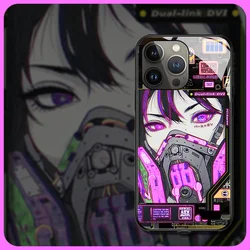 Anime For Cyberpunk‘s Style LED Glow Phone Case For Samsung Galaxy S20 S21 Plus S22 S23 Ultra S20FE S21FE S10 4G Flashes Cover