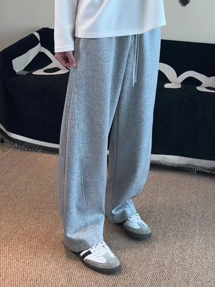 

Мужские широкие брюки American Sle: осенние, из плотной ткани, премиум-класса, повседневные, спортивные, прямого кроя