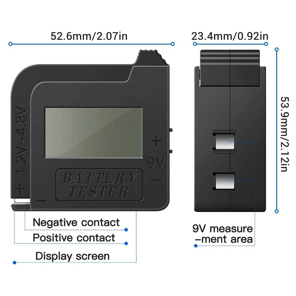 

AA98 168Max Digital Lithium Battery Capacity Tester Universal Test Checkered Load Analyzer Display Check Button Cell Testers