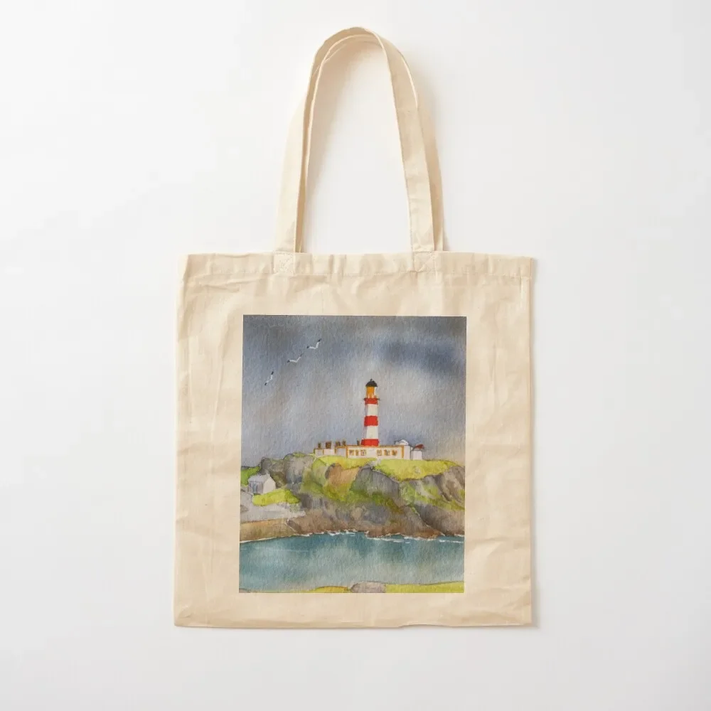 Isle of Scalpay Lighthouse, Scotland. Tote Bag bags for women Canvas bag for women custom bags Cloth bags