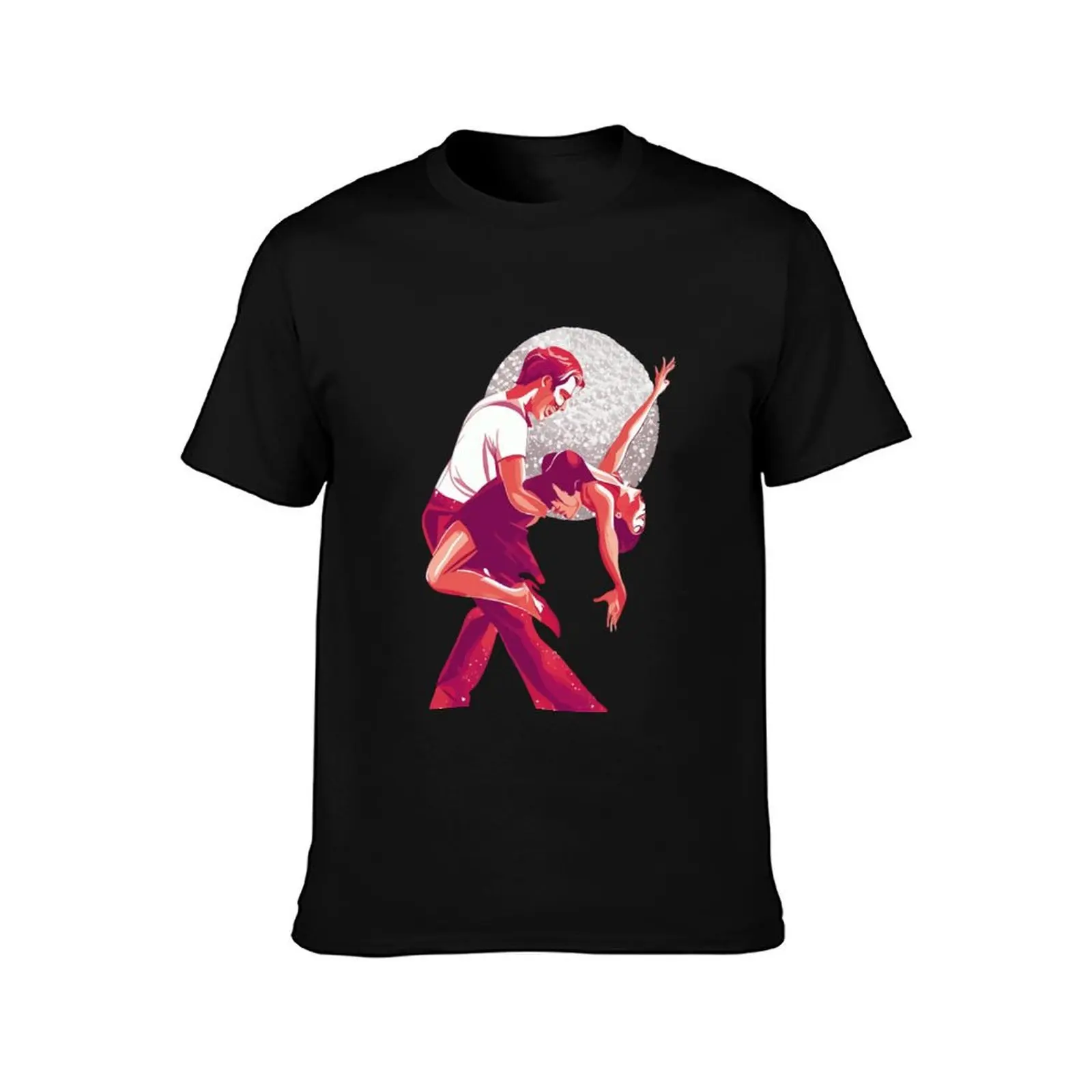 Strictly Salsa Couple Dancing With Glitter Ball T-Shirt Festival Casual Short Sleeve T-Shirt