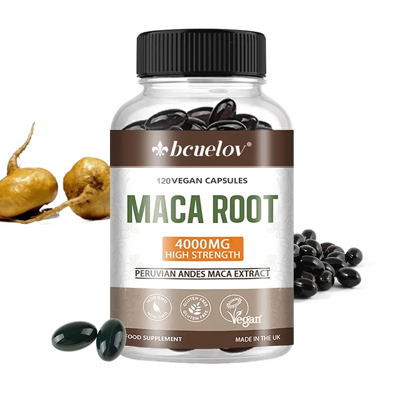 Extrait de Racine de Maca, Rehausseur Naturel, Supplément de Santé, Prend en Charge la Performance d'Massage Naturelle Saine et d'Endurance, 120 Capsules