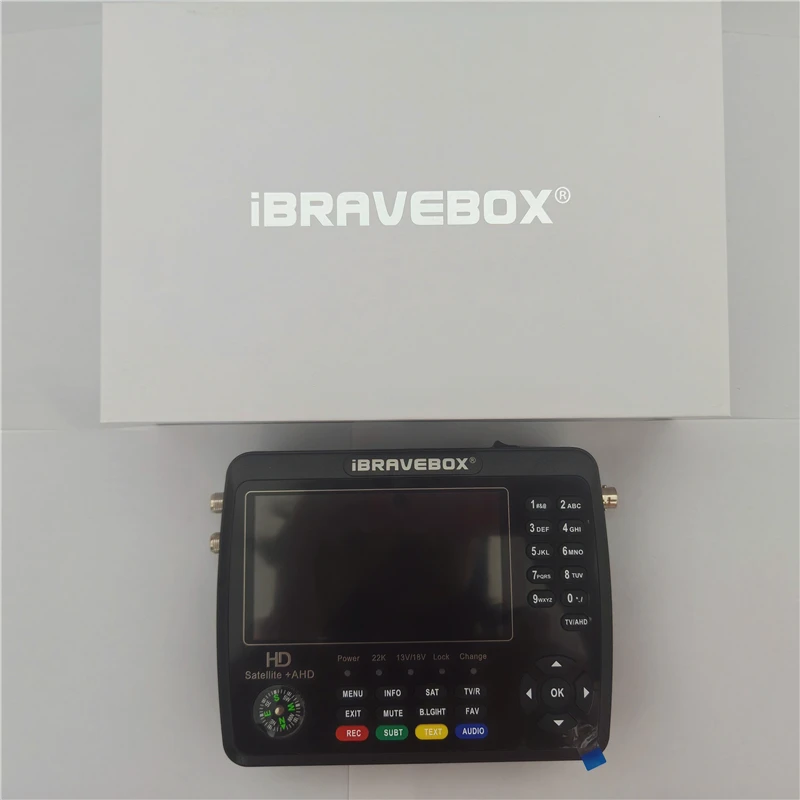 الأصلي iBRAVEBOX V10 مكتشف Pro + مكتشف الأقمار الصناعية متر DVB-S/S2/S2X/T/T2/C/H.265 + AHD (8MP) 4.3 بوصة PK V8 مكتشف Pro 2 ST-5150