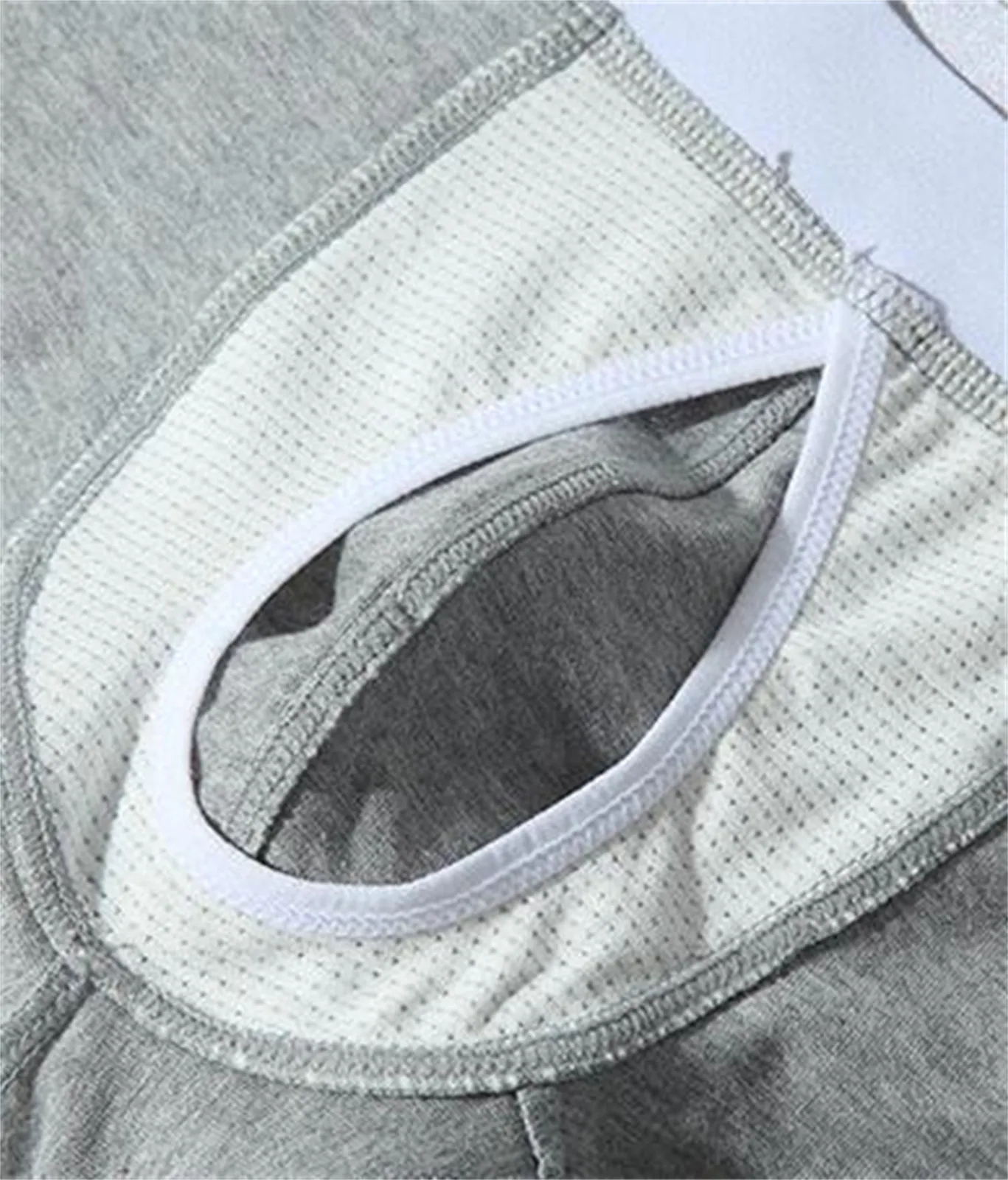 1Pcs Open Front Underwear Men Cotton Sexy Men\'s Solid Color Boxer Shorts Panties Breathable Pouch Bulge Underpants Male hombre