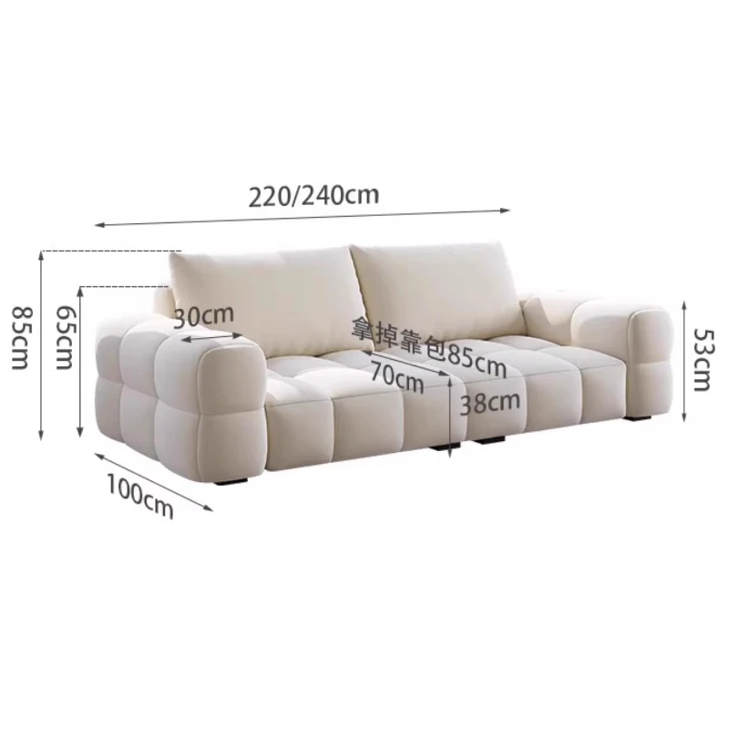 مسند الذراع شقة أريكة الكبار وسادة أرضية تصميم الحد الأدنى أريكة مريحة أنيقة Divani Da Soggiorno اكسسوارات المنزل #5