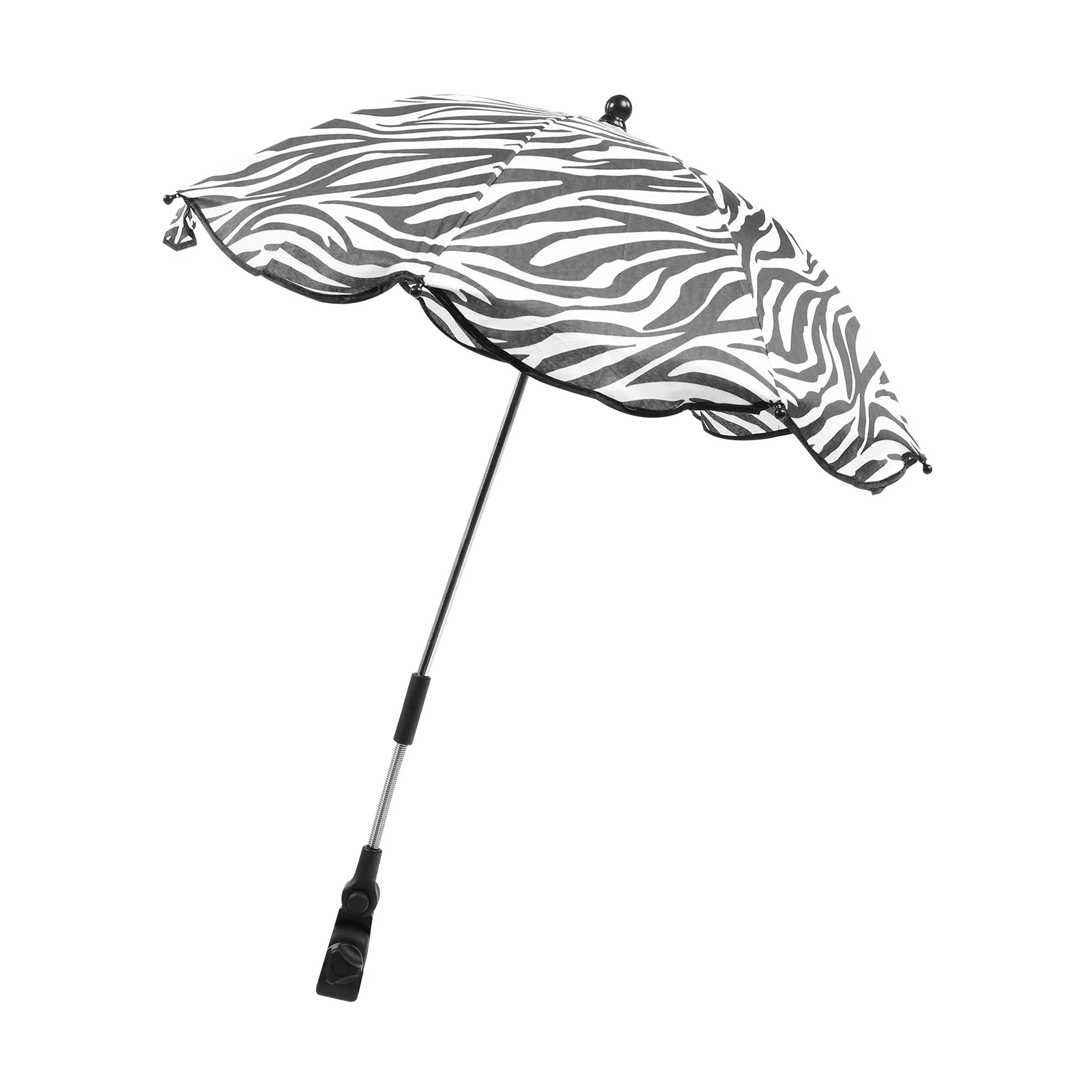 Paraguas para cochecito de bebé, abrazadera ajustable, Base Flexible, protección solar Uv, sombrilla para cochecito, Buggy resistente al agua a prueba de viento