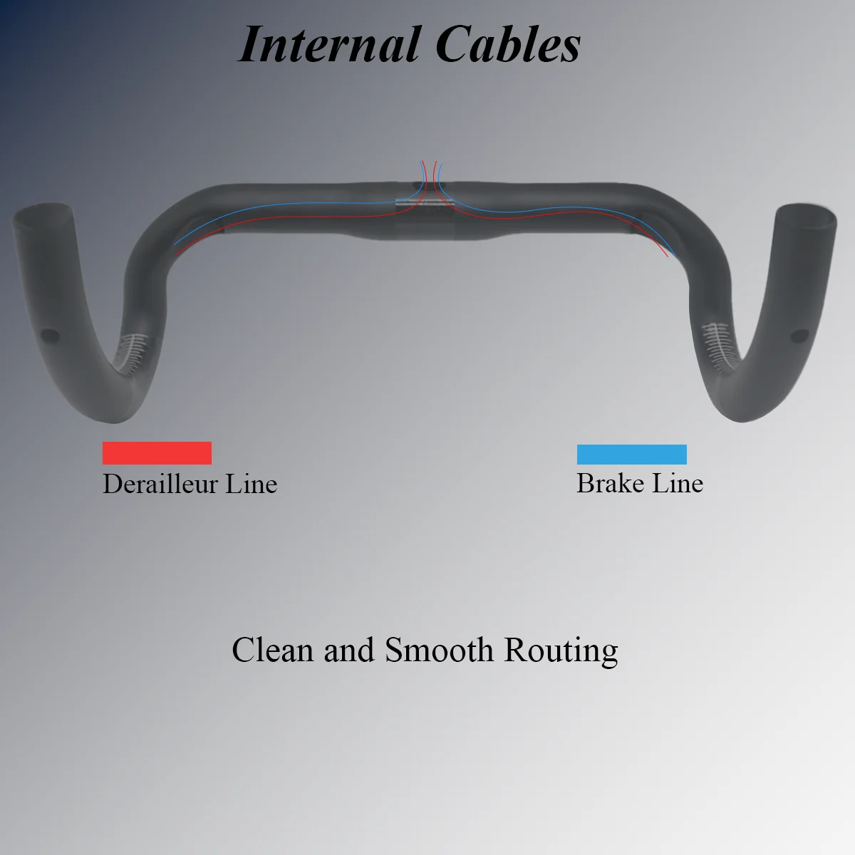 FCFB   Carbon Road Drop Handlebar Matte Black with White Logo, Frosted Anti-Slip Grip, Multi-Size Light Bent Bar for Road Bikes