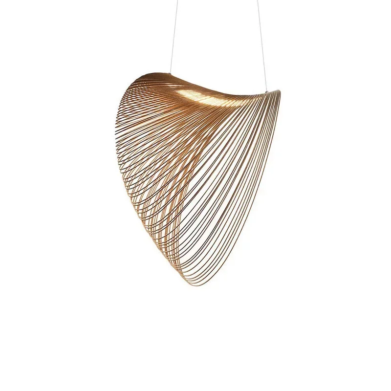 Imagem -03 - Modern Wood Led Pendant Lamp Luz para Escadaria Cozinha Restaurante Loja Lustre Home Decor Iluminação de Arte