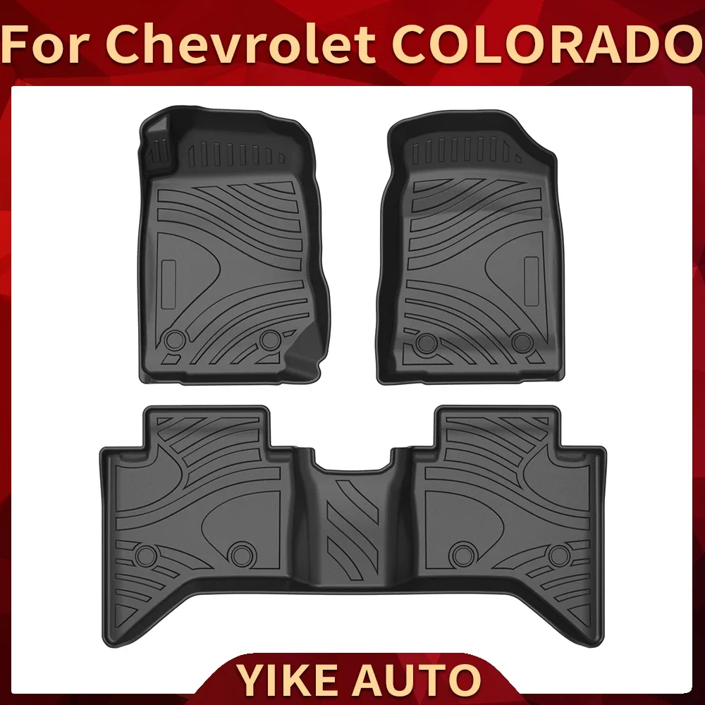 For Chevrolet Colorado 2013-2024 LHD RHD Auto Car Floor Mats All-Weather TPE Foot Mats Odorless Pad Mat Interior Accessories