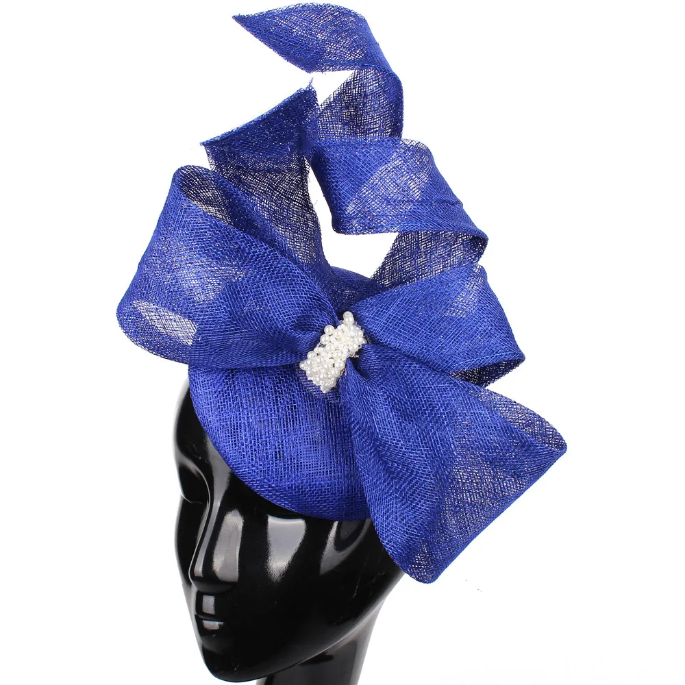 

Sinamay Fascinators for Women Elegant Cocktail Wedding Party Church Headpiece Fashion Headwear Formal Feather Hair Accessories