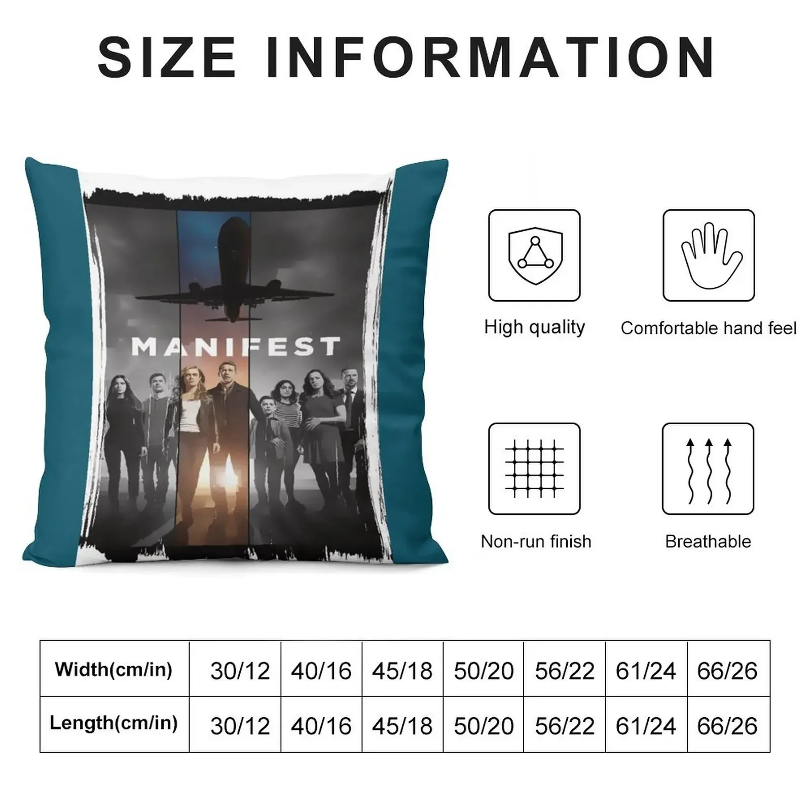 Manifest Season 2 poster Poster Throw Pillow Covers For Sofas christmas decorations for home 2025 pillow