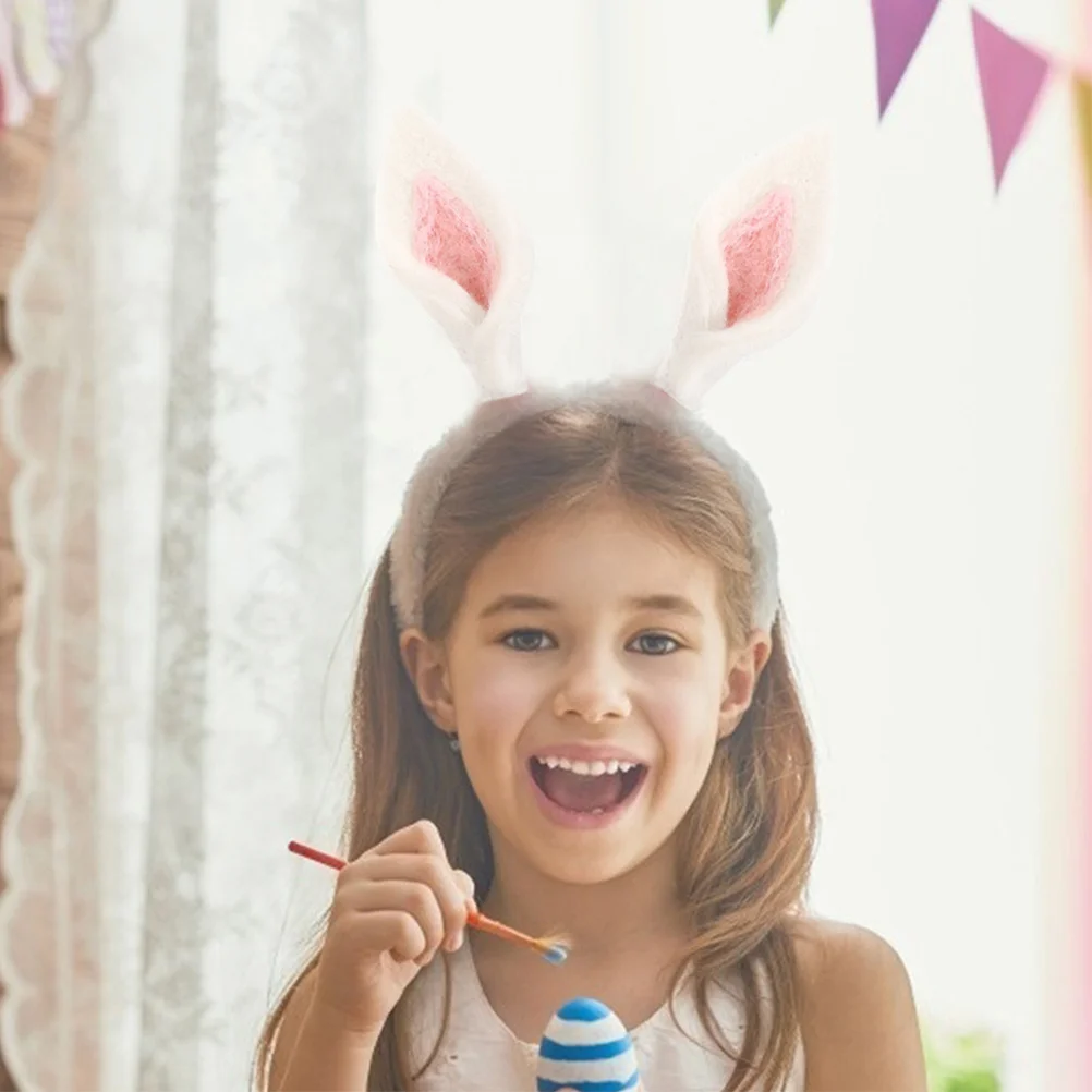 

10Pcs Easter DIY Felt Rabbit Ears Unique Hair Accessories Party Decor Craft Supplies Bunny Ear Charm Jewelry Making