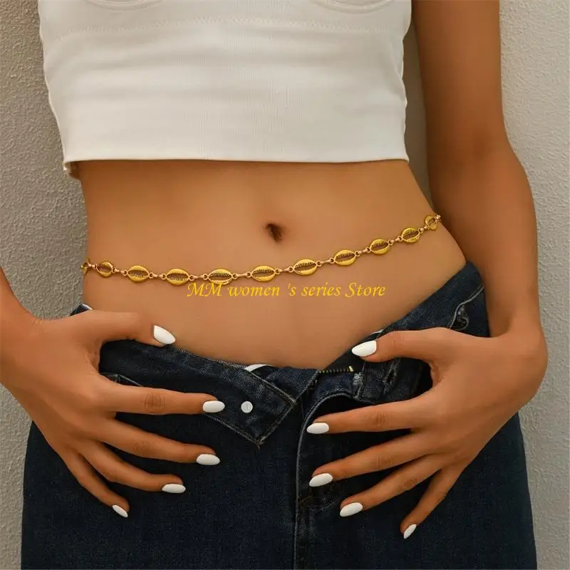 Q39C Elegant Belly Chain Belly Dance Waist Chain for Dress Chain Stylish