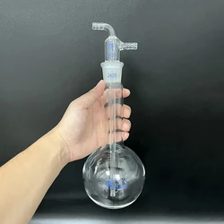 FAPE Spherical grinding mouth cold trap, 25mL-100mL-500mL 24/29, Long-necked round bottom Cold bore flask, Borosilicate glass