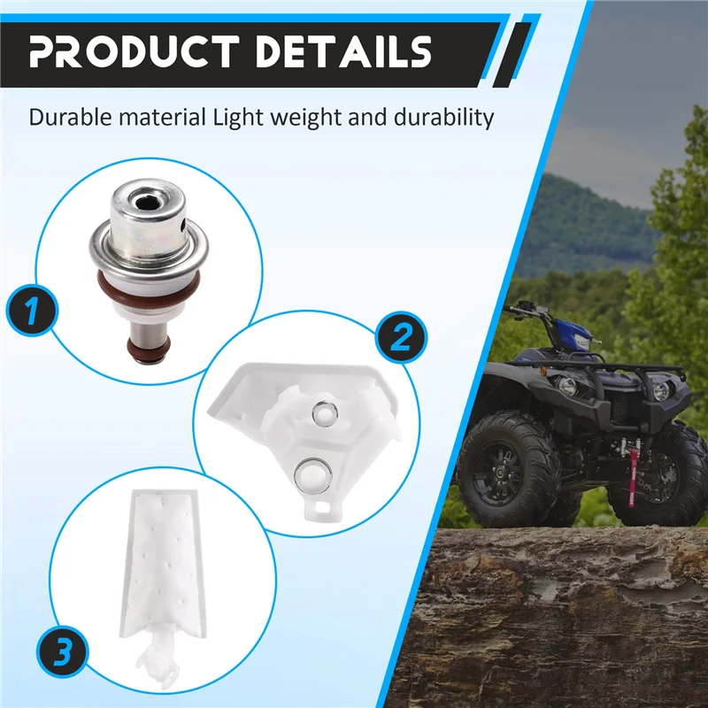 

For Yamaha Wolverine X4 Fuel Pump Fuel Pump With Strainer Tank Seal Fuel Pump Strainer 1S3-13907-11-00 3B4-13907-12-00