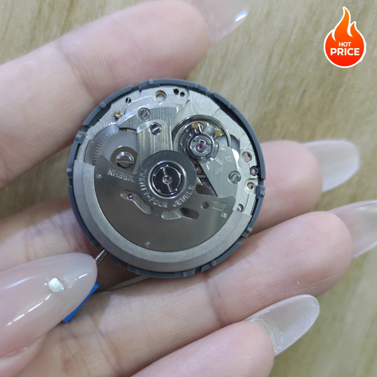 اليابان حقيقية NH35 الحركة الميكانيكية التلقائية عالية الدقة 24 جواهر وزارة الدفاع ساعة استبدال NH35A التاريخ عند 3:00 #1