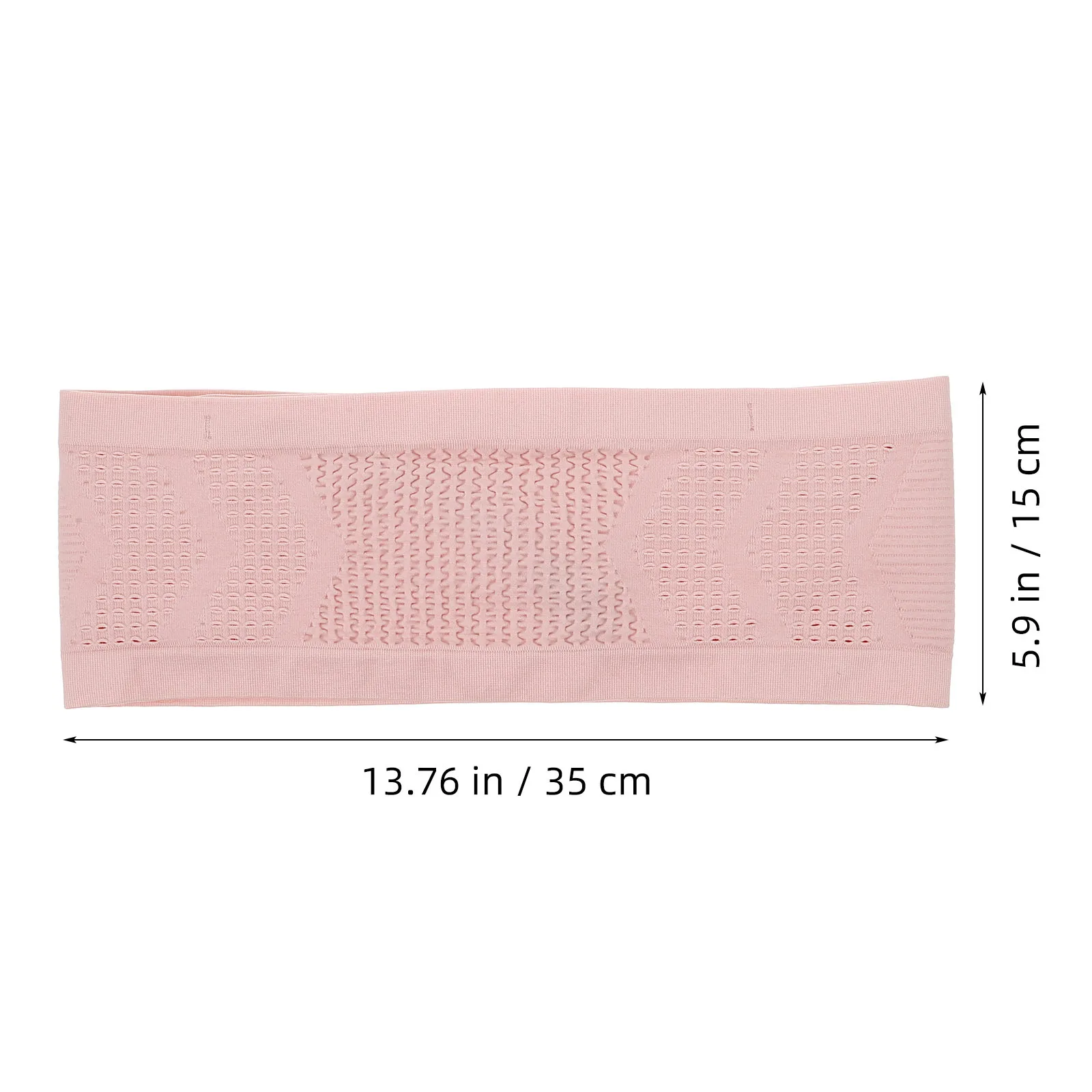 Stylish Pink L Running Belt Breathable Knit Mesh Large Capacity Phone Wallet Keys Holder for Running Cycling Hiking