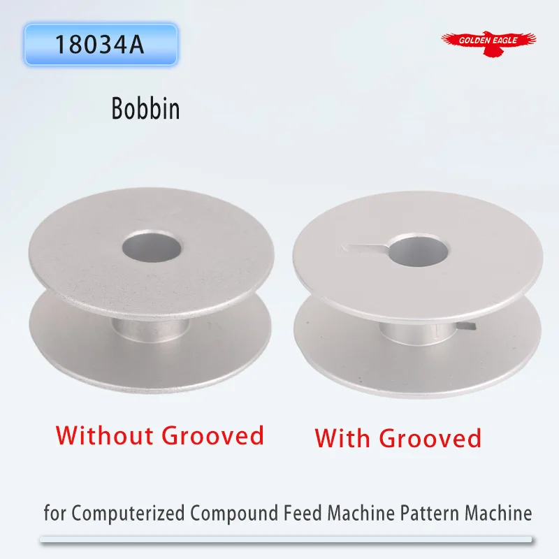 Golden Eagle 239729A/18034A Aluminum Alloy Bobbin Flat Surface for 6-5/6-7 Computerized Compound Feed Machine Pattern Machine