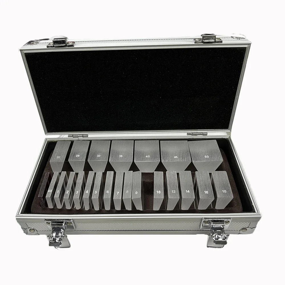 

Ophthalmic Instruments Loose Prism Set For Optometry With Aluminium Case Prism Bar