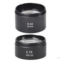 47mm / 48mm Mounting Stereo Microscope Auxiliary Objective Lens 0.5/0.7X Microscope Assisted Objective Lens