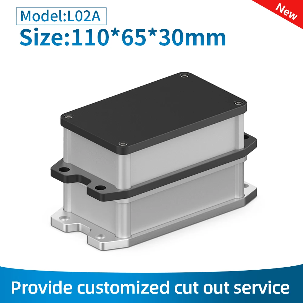 

Aluminum Enclosure For Circuit Board Outdoor IP68 Electric Control Housing Controller Waterproof Junction Box L02A 110*65mm