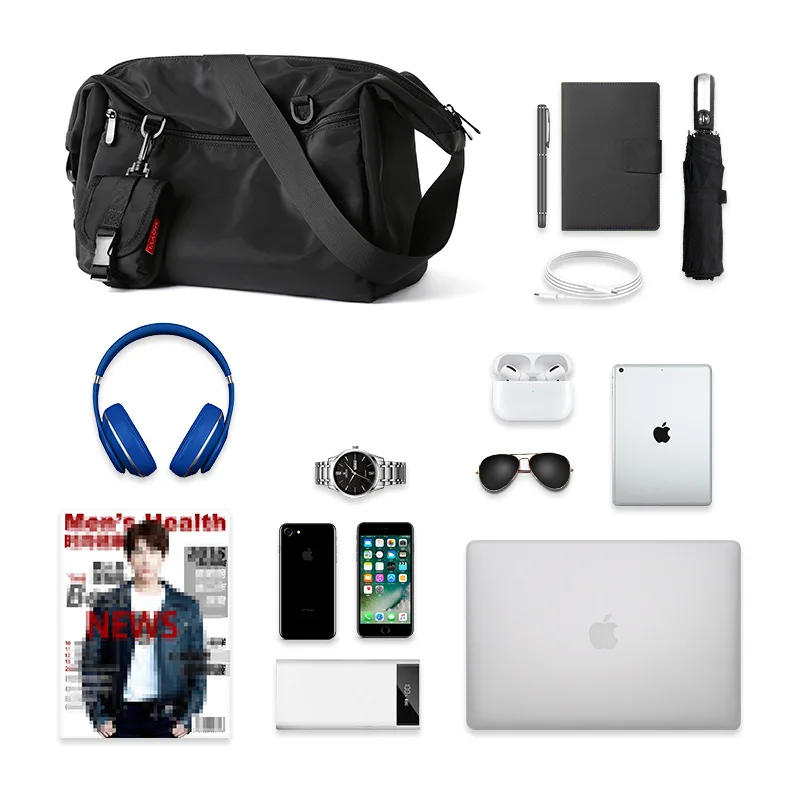 Wholesale men's shoulder bags Korean version crossbody bags Men's multi-functional bags Casual bags
